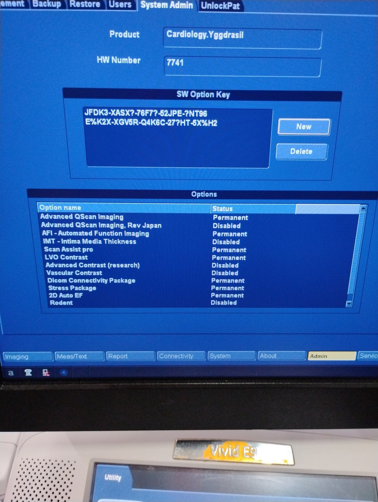 GE Healthcare Vivid E9 Ultrasound