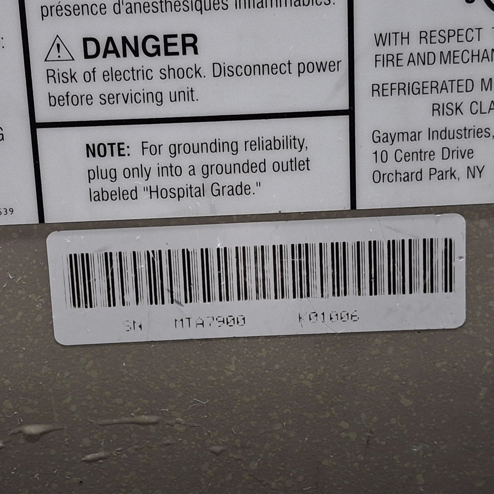 Gaymar Medi-Therm III MTA7900 Hyper/Hypothermia Machine