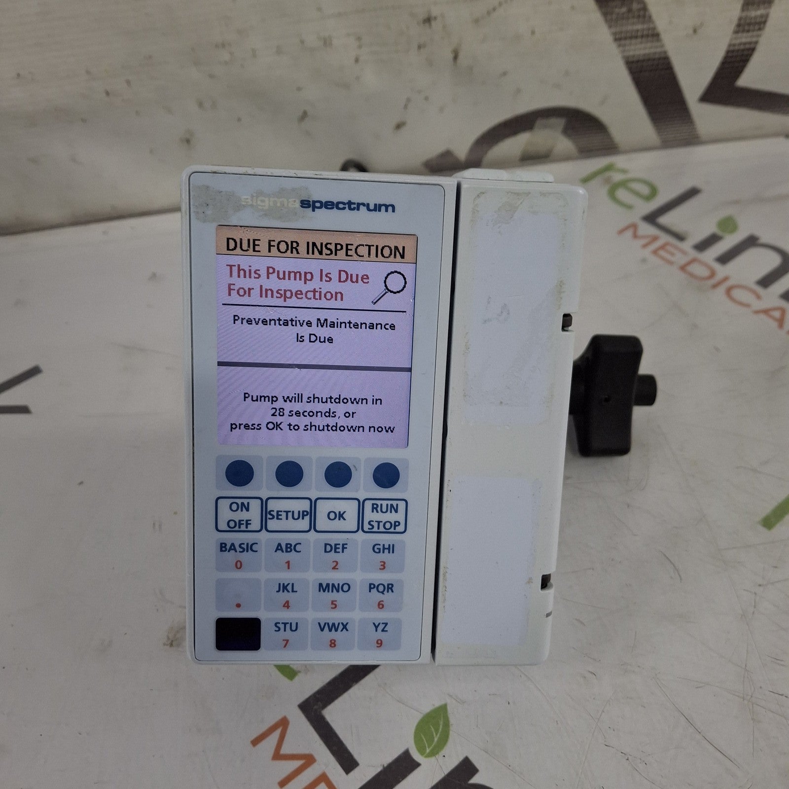 Baxter Sigma Spectrum 8.01.00 w/o Battery Infusion Pump