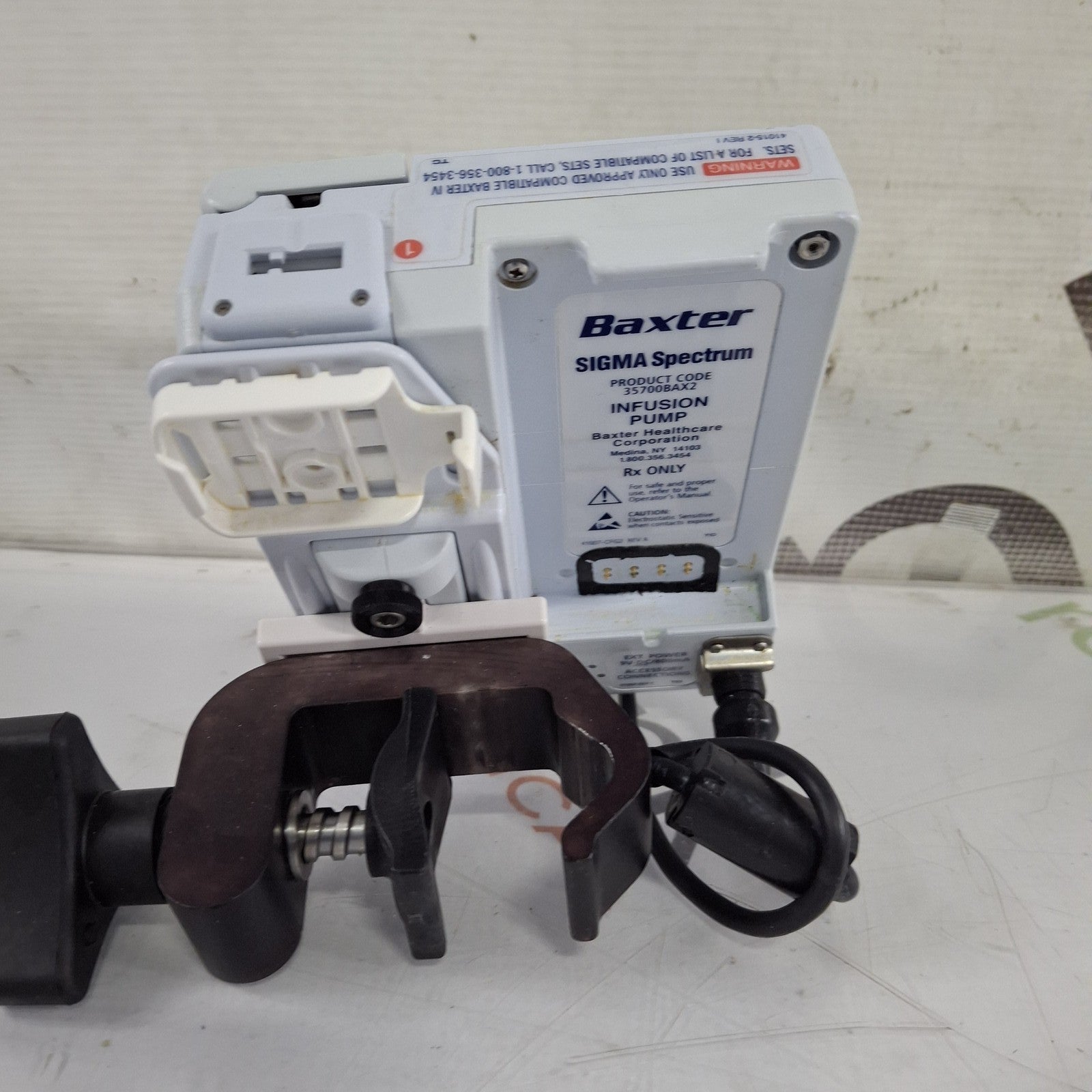 Baxter Sigma Spectrum 8.01.00 w/o Battery Infusion Pump