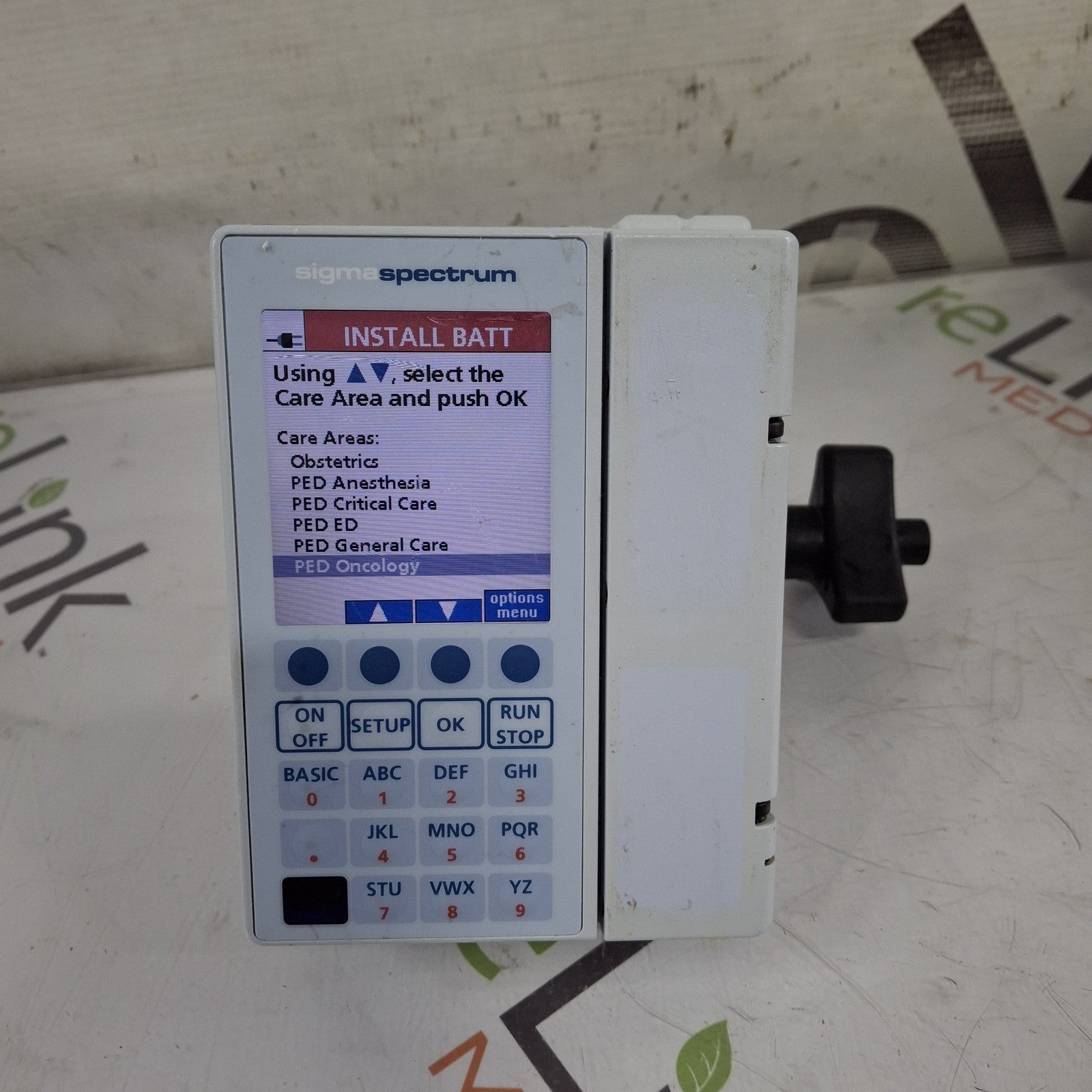 Baxter Sigma Spectrum 8.01.00 w/o Battery Infusion Pump