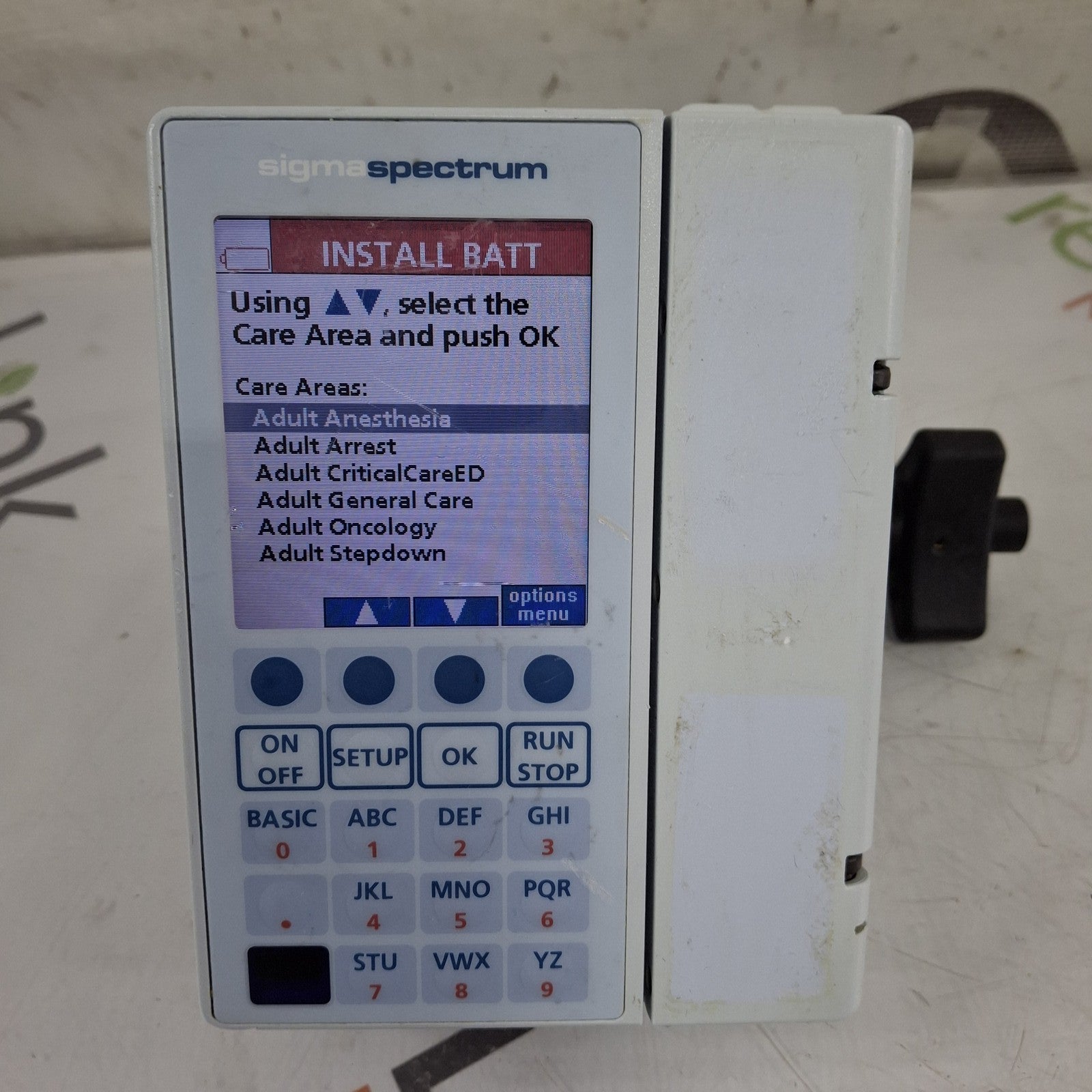 Baxter Sigma Spectrum 8.01.00 w/o Battery Infusion Pump