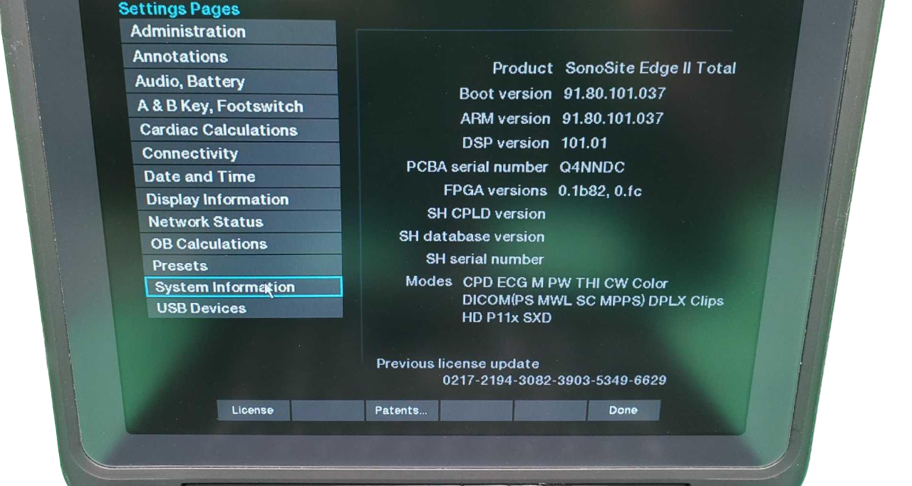 Sonosite Edge II Ultrasound 2017, DICOM & 3 Probes L38xi &rC60Xi rP19x Cart DIAGNOSTIC ULTRASOUND MACHINES FOR SALE