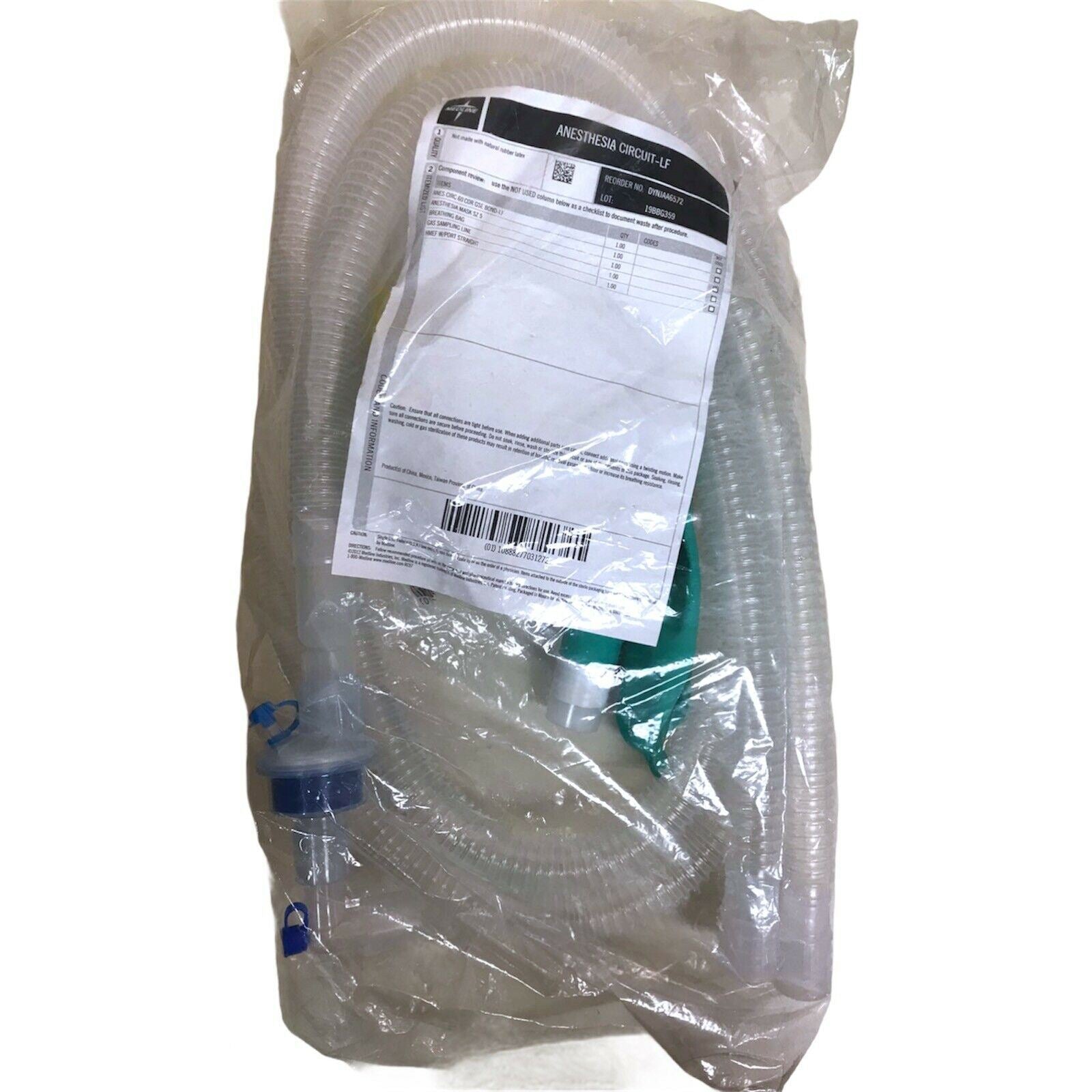 Medline Anesthesia Circuit LF, DYNJAA6572 CEM20 DIAGNOSTIC