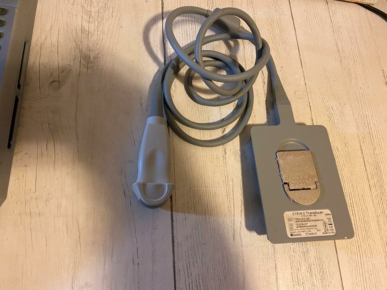 Convex probe C15/4-2 MHz for Sonosite Titan Portable Ultrasound 2008 DIAGNOSTIC ULTRASOUND MACHINES FOR SALE