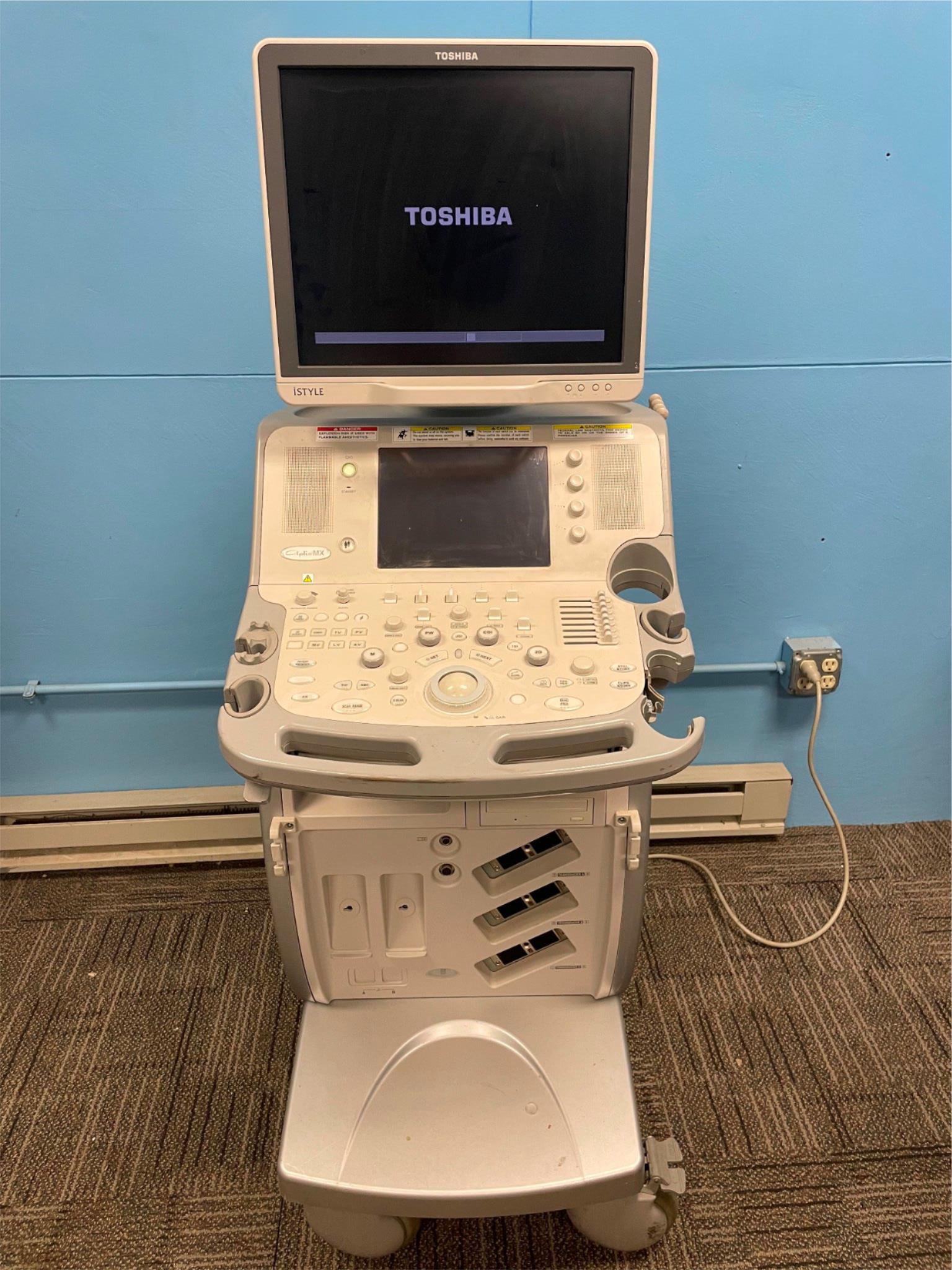 TOSHIBA APLIO MX Ultrasound Scanner Machine 2011 DIAGNOSTIC ULTRASOUND MACHINES FOR SALE