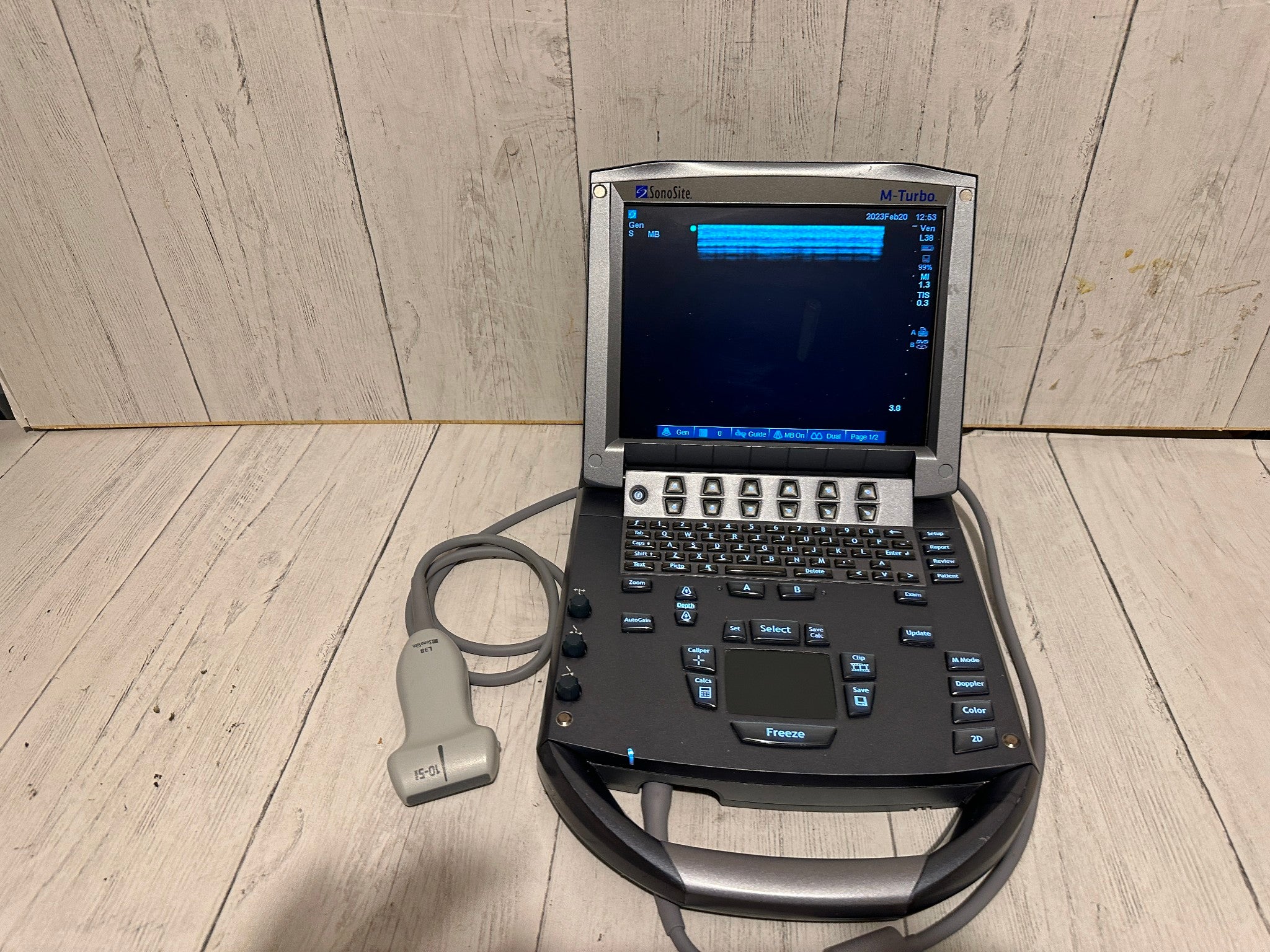 SonoSite M-Turbo Portable Ultrasound 2010 with Mini Dock Station DIAGNOSTIC ULTRASOUND MACHINES FOR SALE