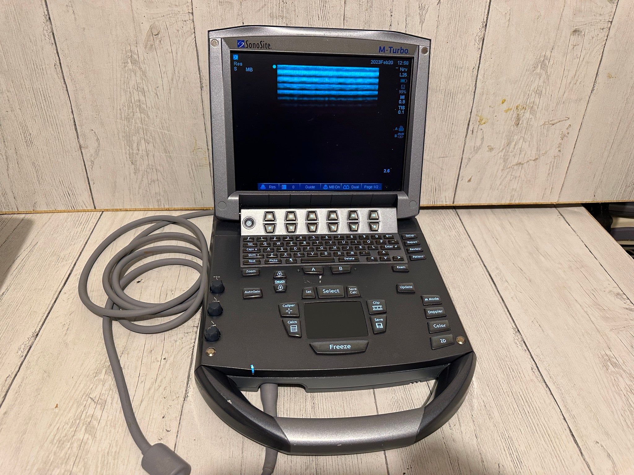 SonoSite M-Turbo Portable Ultrasound 2009 with Mini Dock Station DIAGNOSTIC ULTRASOUND MACHINES FOR SALE
