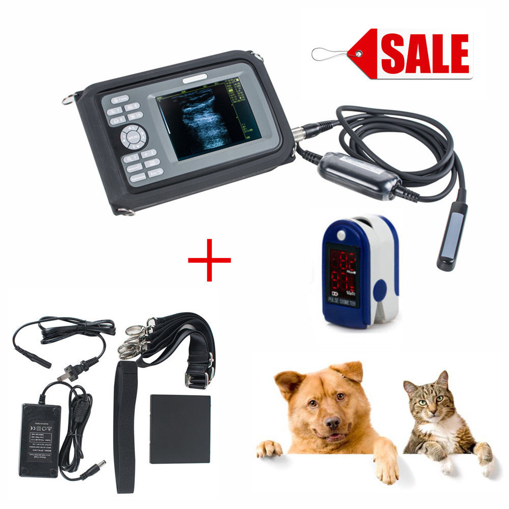 Gift+Pro 5.5'' Vet LCD Color Digital PalmSmart Ultrasound Scanner+Rectal Probe 190891940223 DIAGNOSTIC ULTRASOUND MACHINES FOR SALE