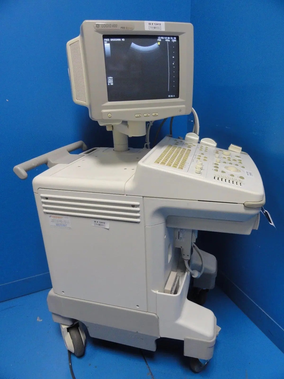 GE Logiq 400 Pro Series Ultrasound W/ C364, C551, LA39 Probes & Printer ~ 12412 DIAGNOSTIC ULTRASOUND MACHINES FOR SALE