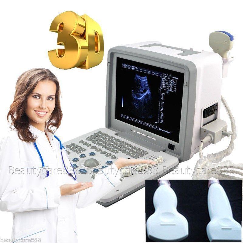 FAST 12'' Ultrasound Scanner Digital Machine+3D Image+Convex &Linear 2 Probes 190891919595 DIAGNOSTIC ULTRASOUND MACHINES FOR SALE