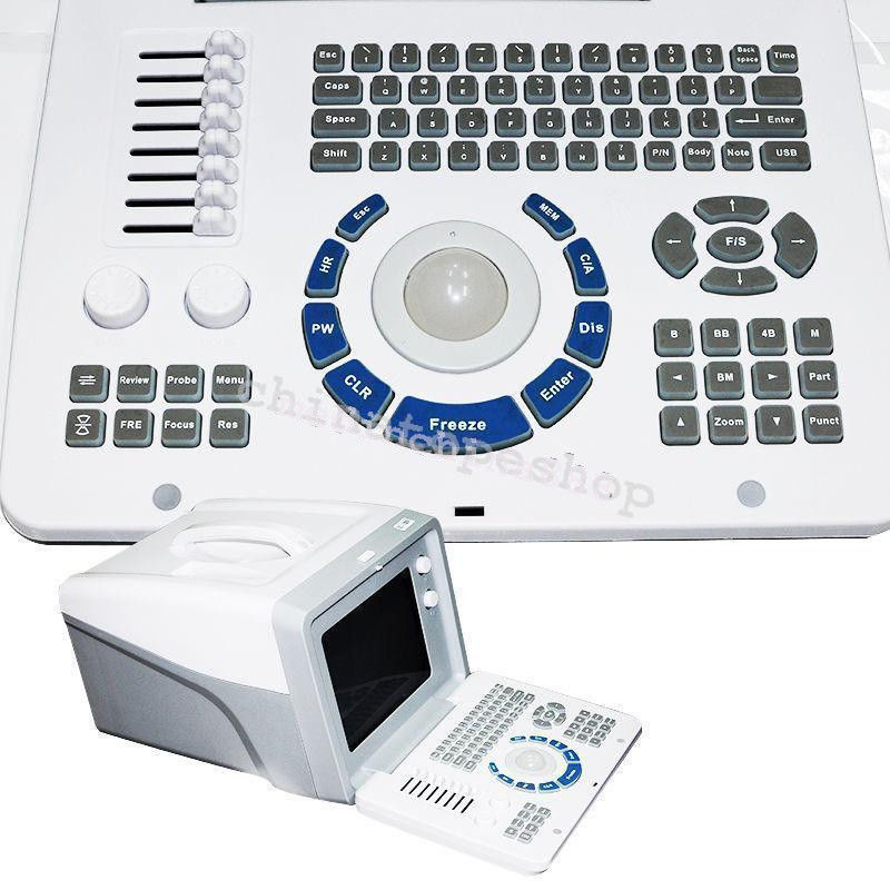 Hospital 10" Digital Ultrasound Scanner Machie Convex + Linear +Viginal 3 Probe DIAGNOSTIC ULTRASOUND MACHINES FOR SALE