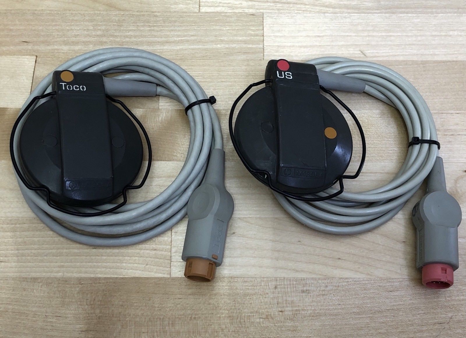 a couple of cables that are sitting on a table