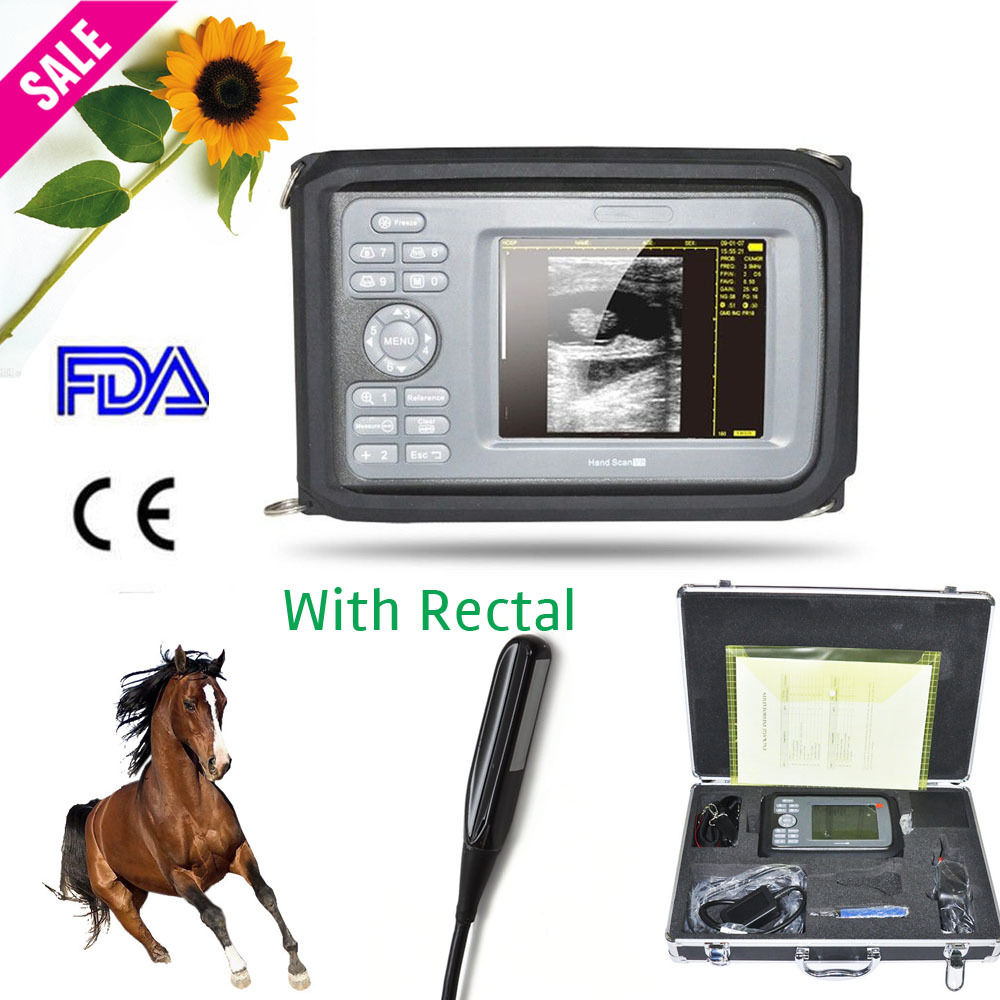 Portable Veterinary Ultrasound Scanner Machine+ Animal Rectal Probe+ Case +Gift 190891098870 DIAGNOSTIC ULTRASOUND MACHINES FOR SALE