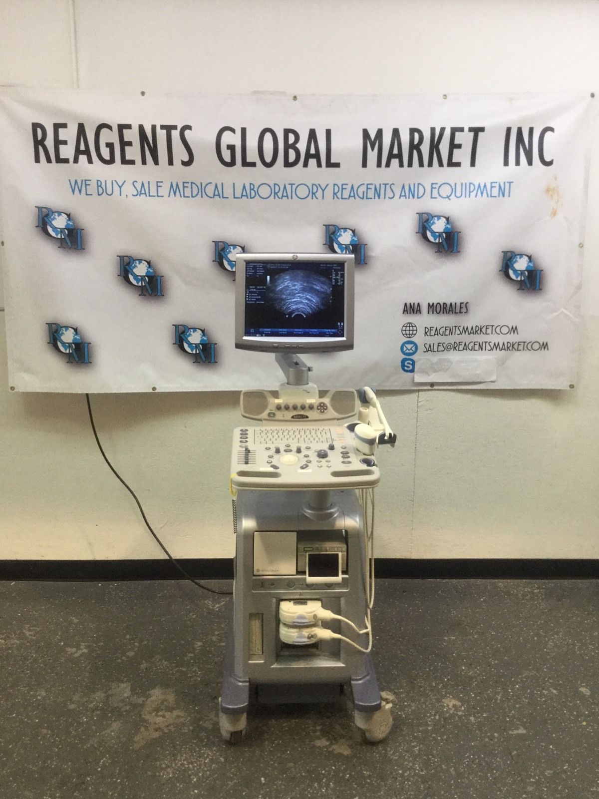 GE LOGIQ P5 2013 Ultrasound + Convex Volumetric Probe, endocavity
