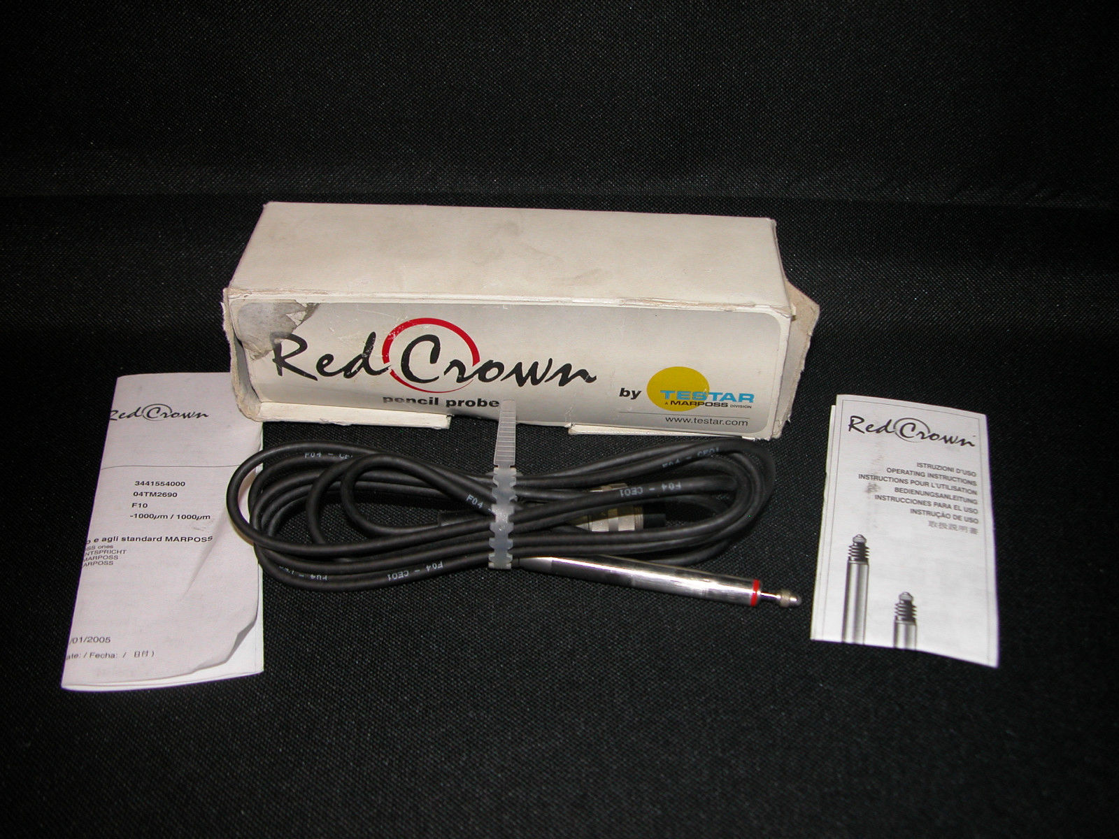 Marposs Testar Red Crown F10L Linear Transducer LVDT Pencil Probe (3441554017) DIAGNOSTIC ULTRASOUND MACHINES FOR SALE