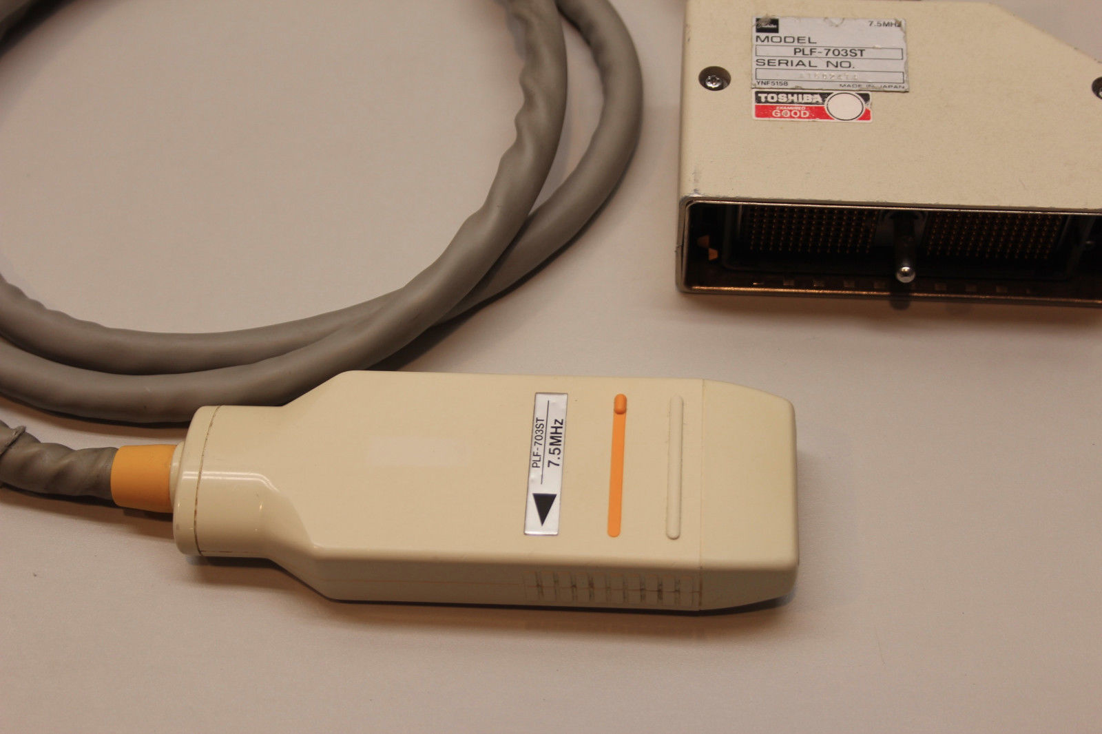 Toshiba PLF-703ST 7.5MHz Ultrasound probe DIAGNOSTIC ULTRASOUND MACHINES FOR SALE