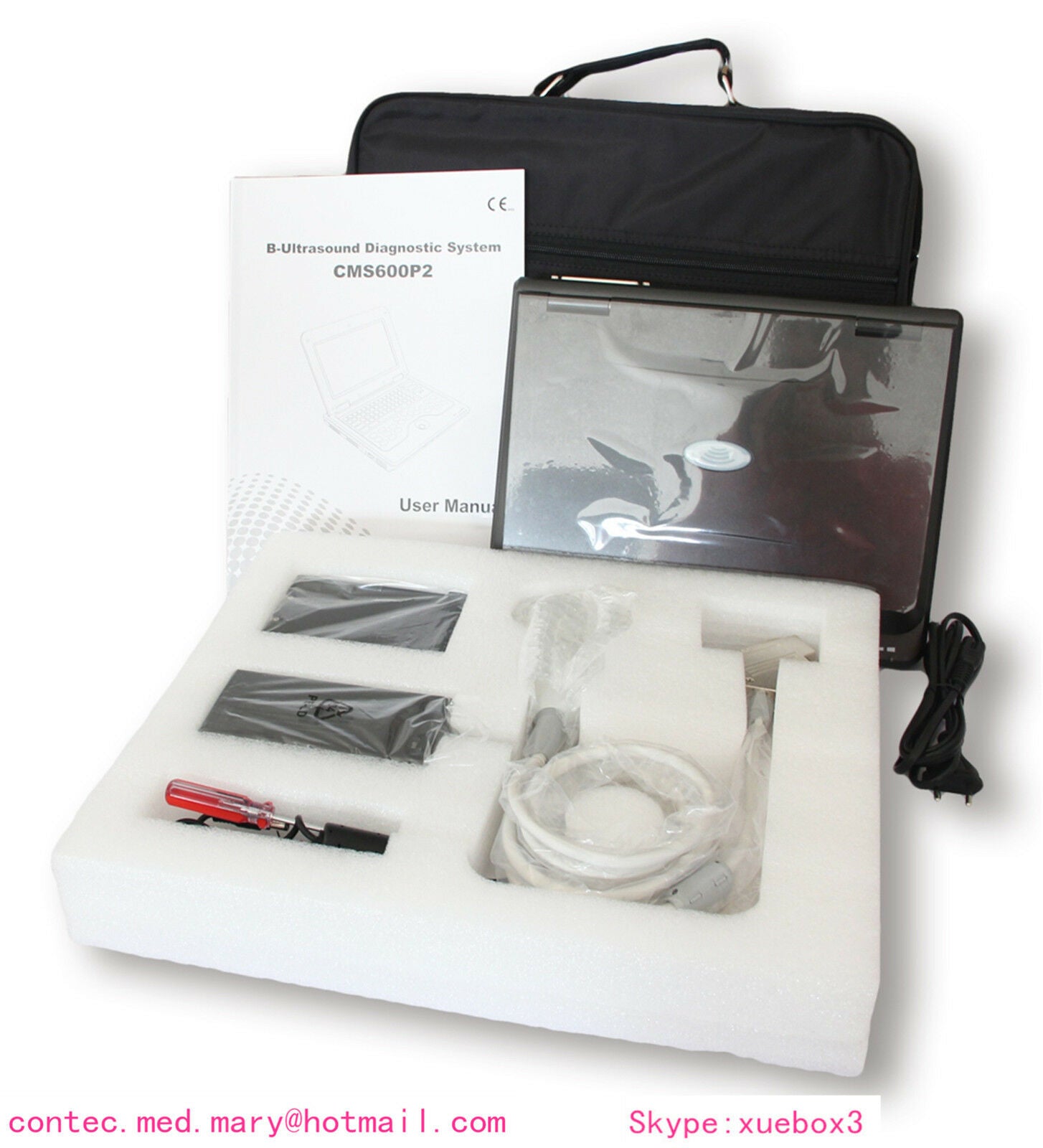 US-Digital-Portable-Ultrasound-Scanner-Machine+Cardiac+Convex Two probes Sale. DIAGNOSTIC ULTRASOUND MACHINES FOR SALE