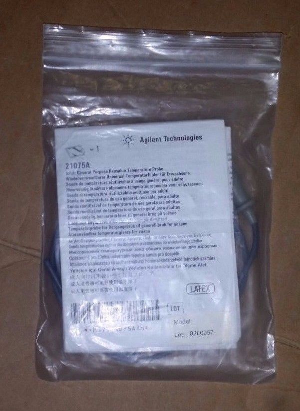 PHILIPS 21075A ESOPHAGEAL/RECTAL TEMPERATURE PROBE 2-PRONG PLUG DIAGNOSTIC ULTRASOUND MACHINES FOR SALE