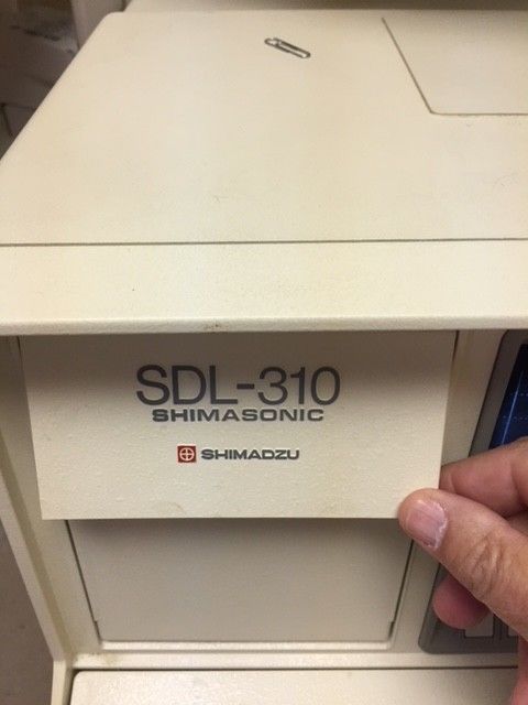 Shimadzu SDL-310 ultrasound machine with thermal printer and monitor DIAGNOSTIC ULTRASOUND MACHINES FOR SALE