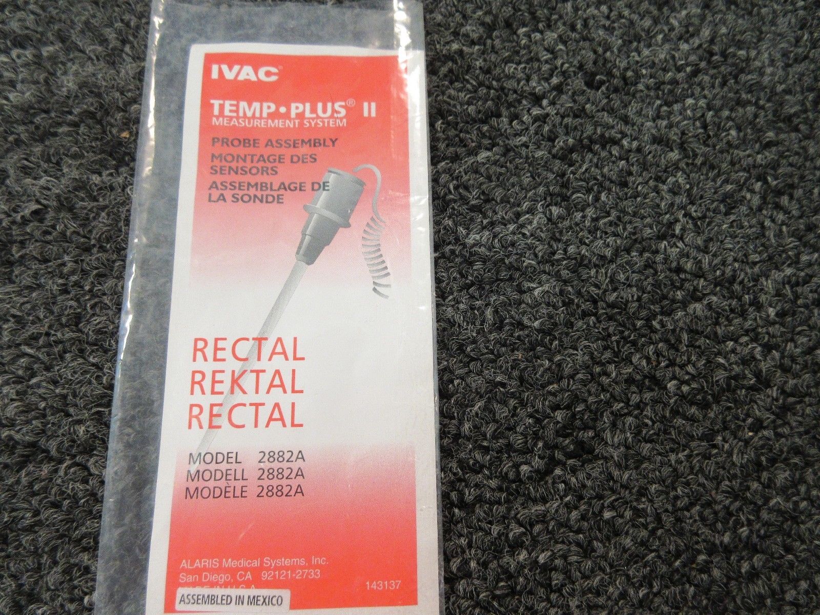 ALARIS MEDICAL TEMP PLUS II THERMOMETER 2080 IVAC RECTAL ORAL PROBE NEW DIAGNOSTIC ULTRASOUND MACHINES FOR SALE