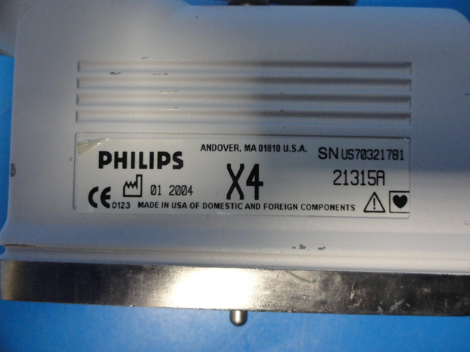 2004 Philips X4 (21315A) Broadband xMatrix Phased Array Probe SONOS 7500 (8449) DIAGNOSTIC ULTRASOUND MACHINES FOR SALE