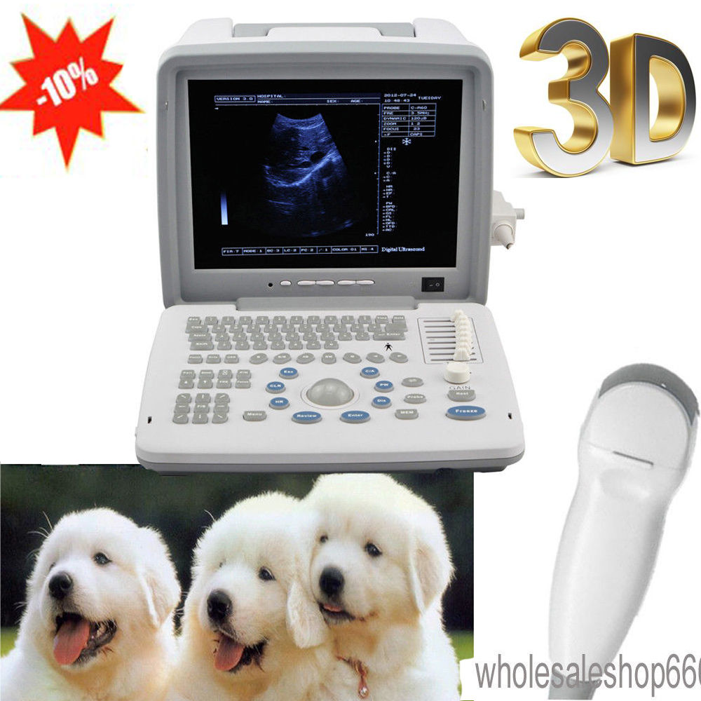 Portable Veterinary Ultrasound Machine Scanner+Micro-convex Probe Animal CE Sale DIAGNOSTIC ULTRASOUND MACHINES FOR SALE