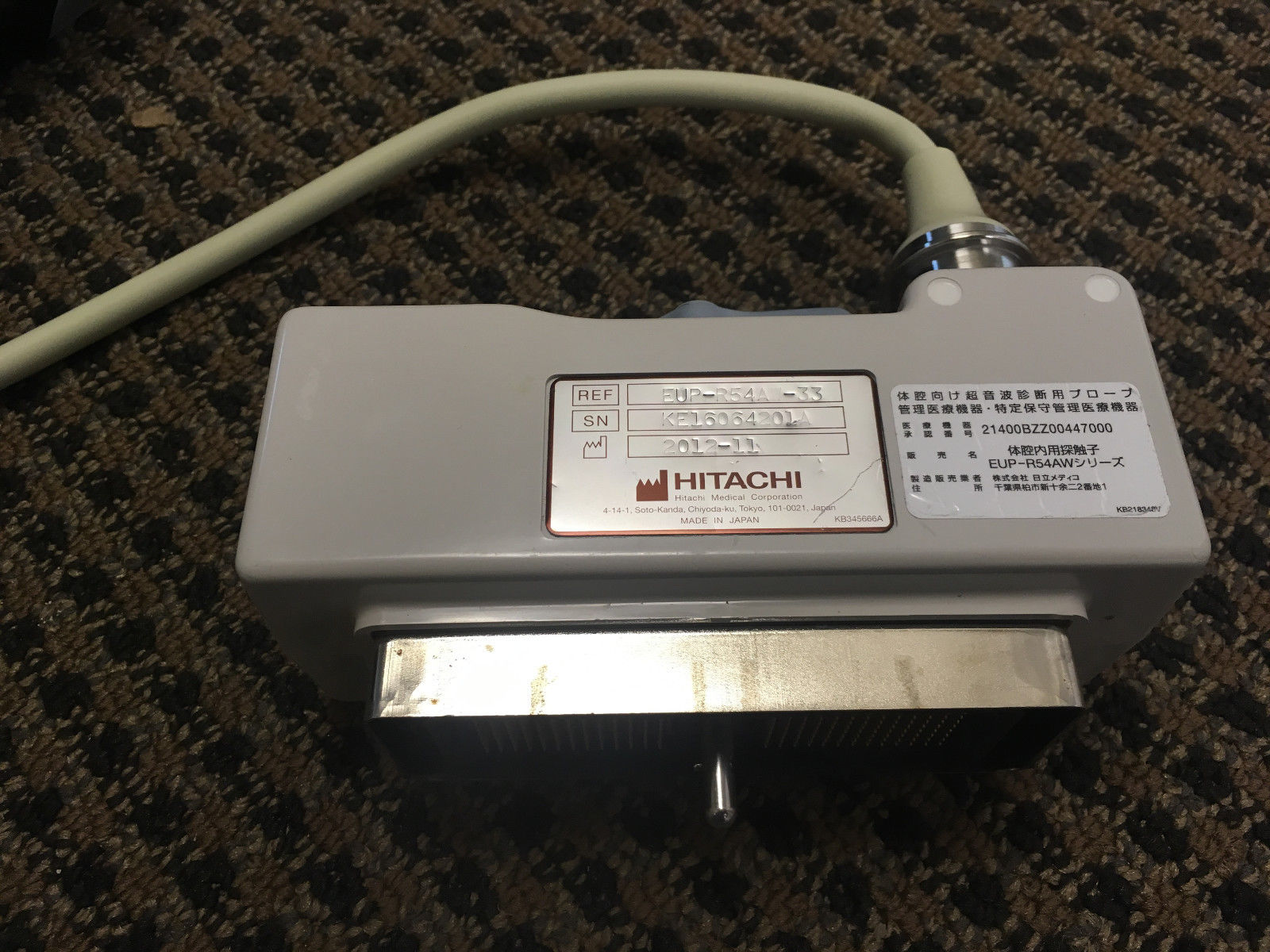 Hitachi EUP-R54AW-33 Ultrasound Transducer Probe (Case Included) DIAGNOSTIC ULTRASOUND MACHINES FOR SALE
