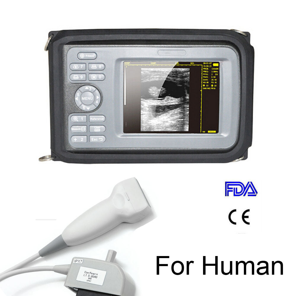 Handheld Ultrasound Machine Scanner Digital & Linear Probe & Box Human 5.5Inch 190891286581 DIAGNOSTIC ULTRASOUND MACHINES FOR SALE
