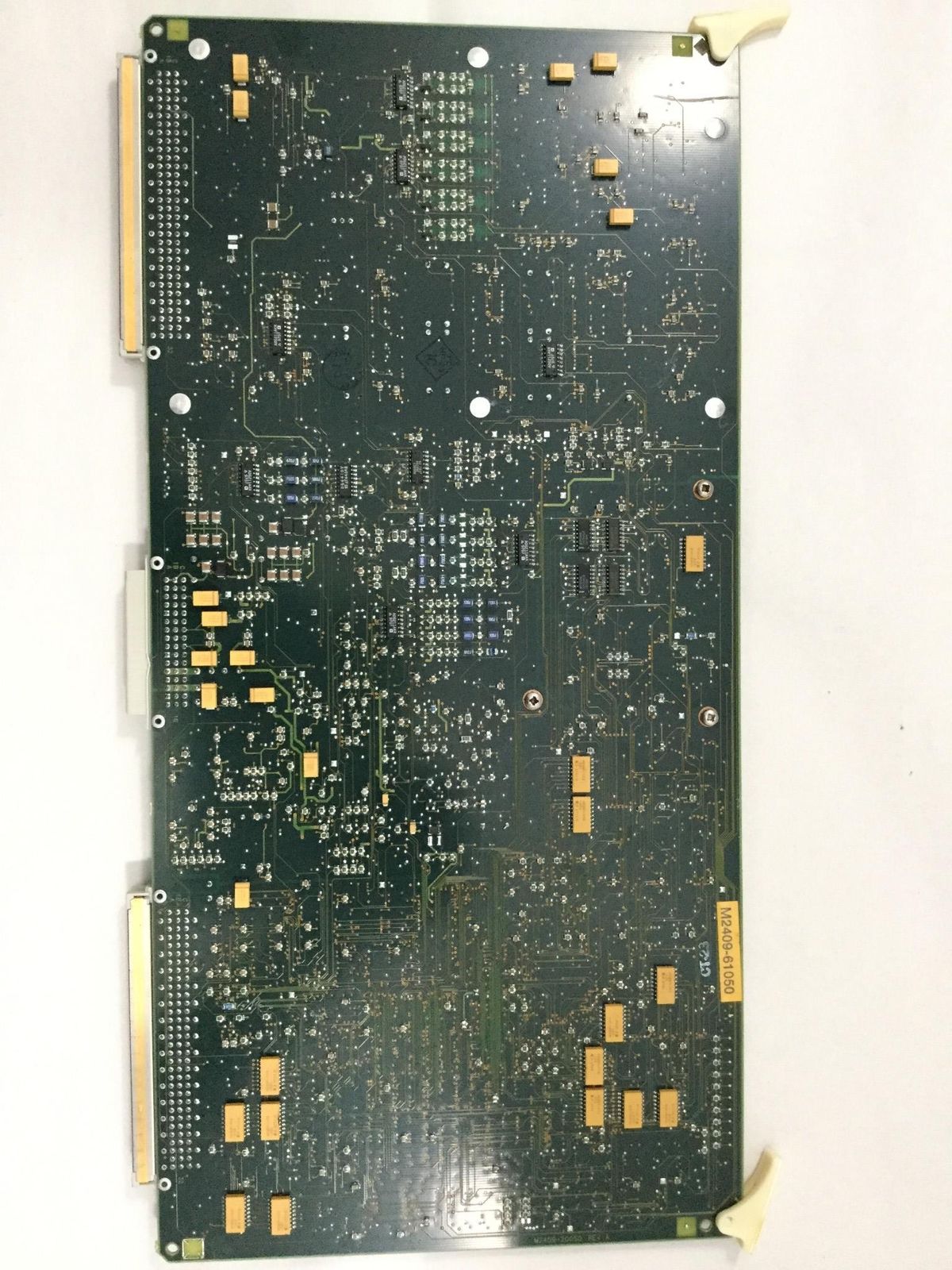 a close up of a piece of electronic circuit board