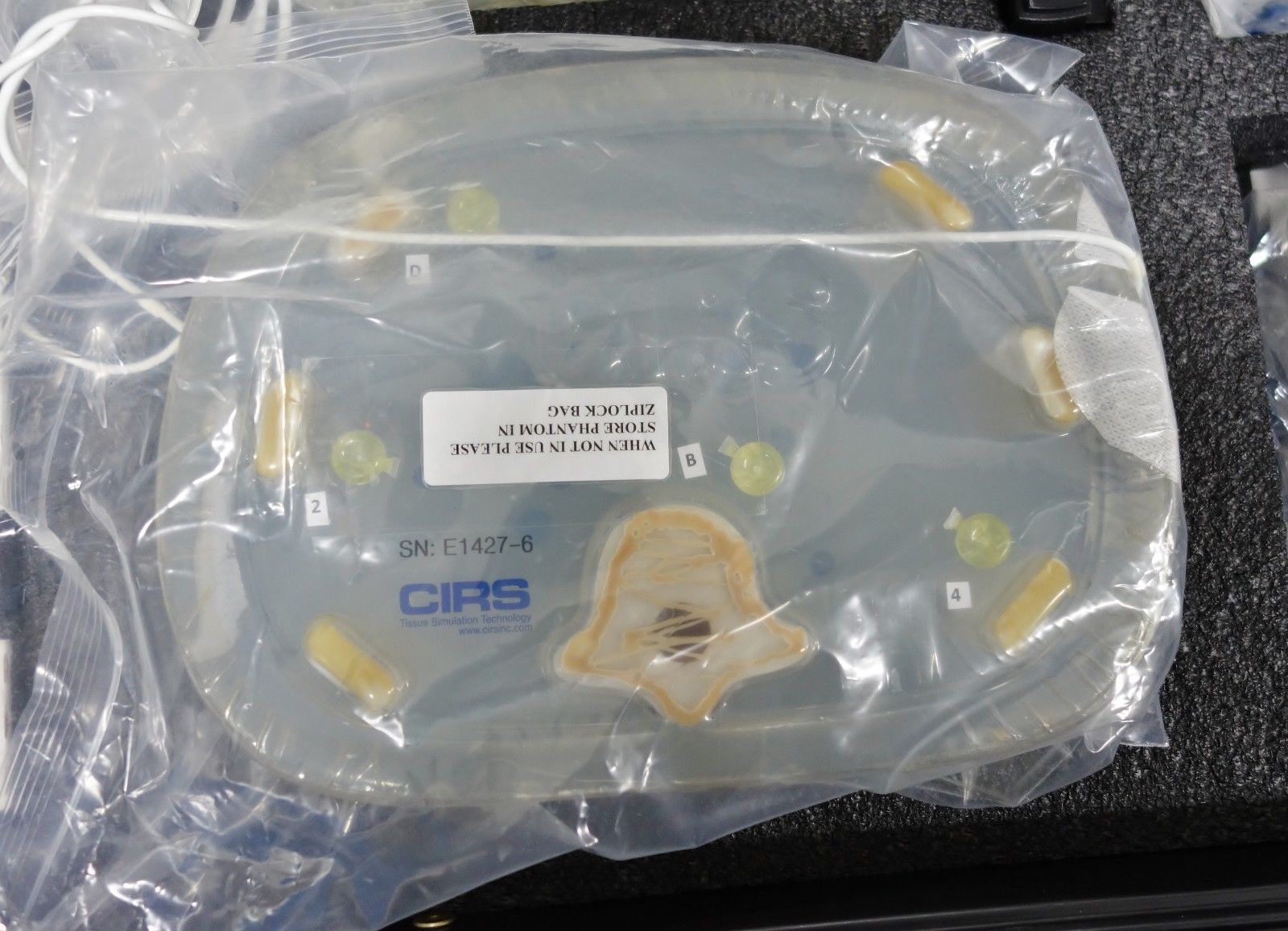 closeup of medical device