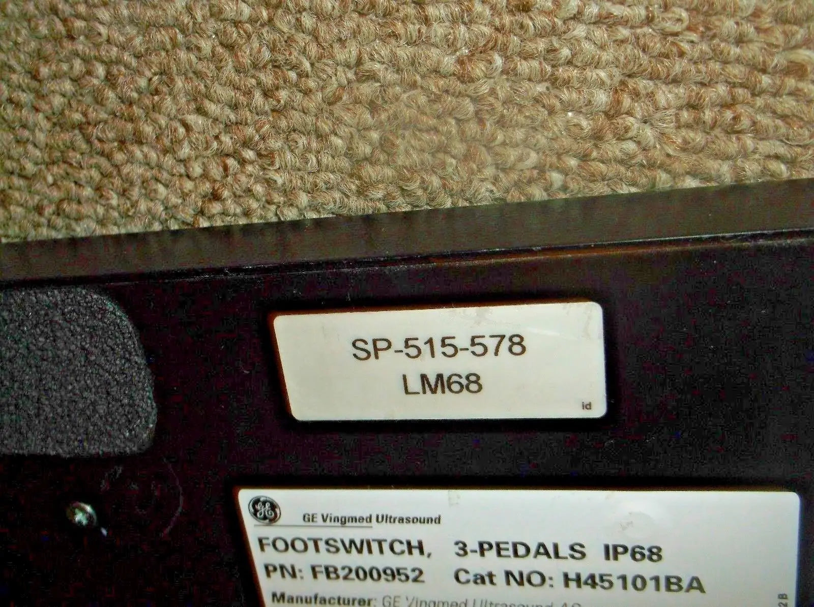 GE FB200952 Medical Ultrasound Foot Switch Pedal Unit For Vivid 7 System DIAGNOSTIC ULTRASOUND MACHINES FOR SALE