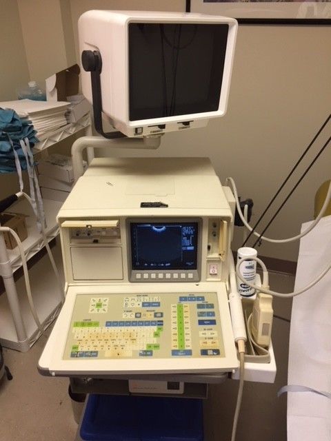 Shimadzu SDL310 ultrasound machine with thermal printer and monitor