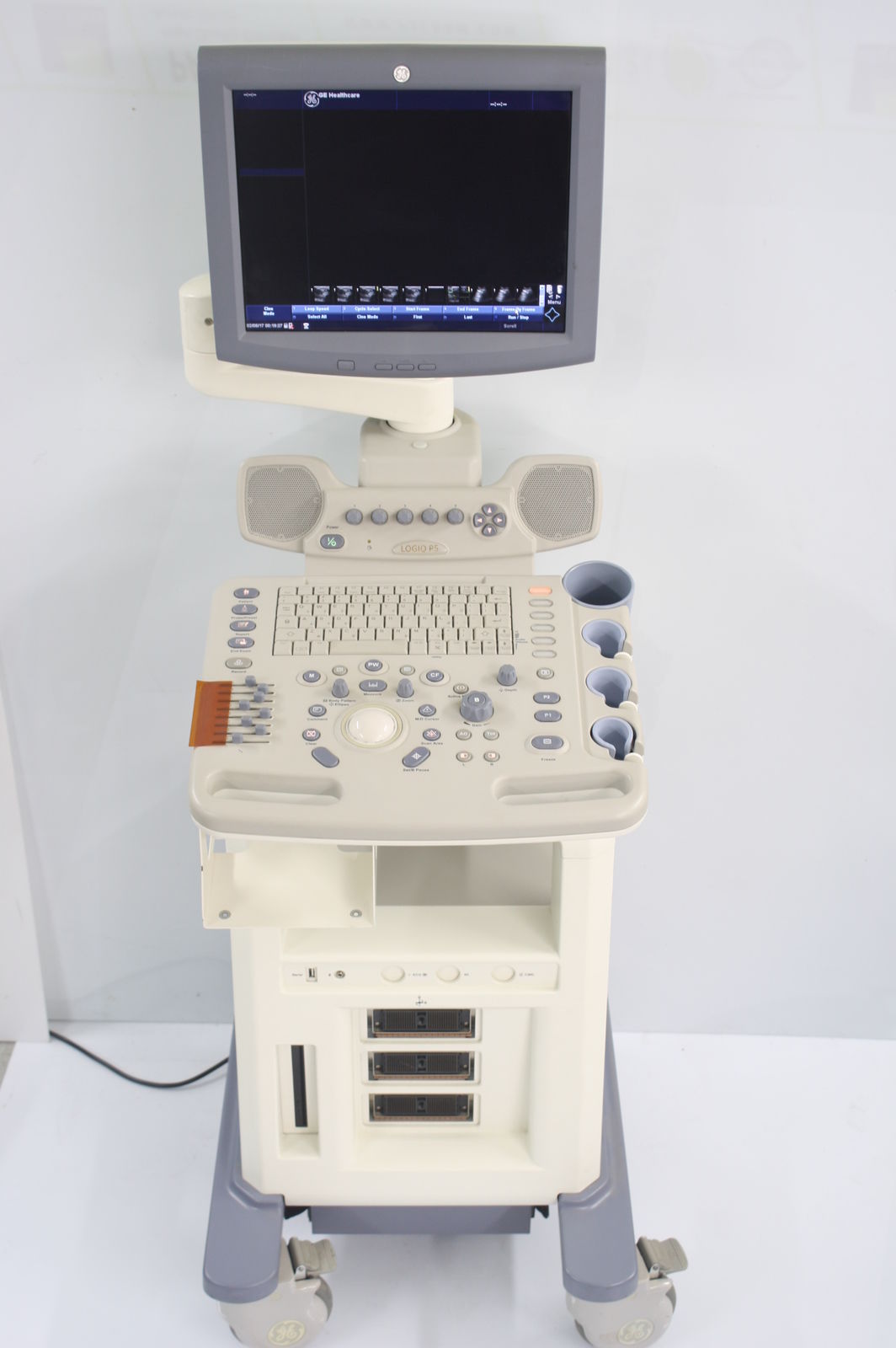 GE General Electric VIVID LOGIQ P5 Ultrasound Machine- PARTIALLY