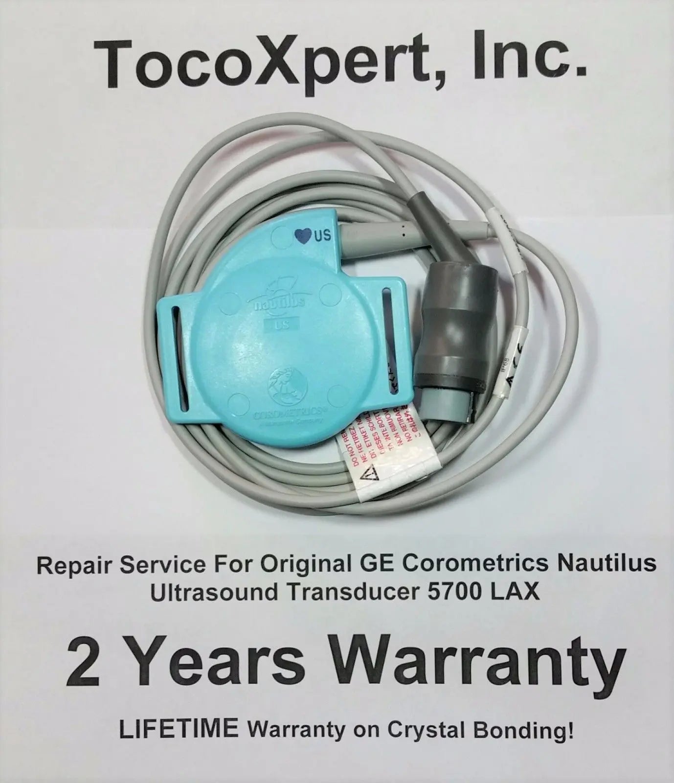 Corometrics Nautilus Ultrasound 5700LAX Transducer $349 - 2YR Warranty! ORIGINAL DIAGNOSTIC ULTRASOUND MACHINES FOR SALE
