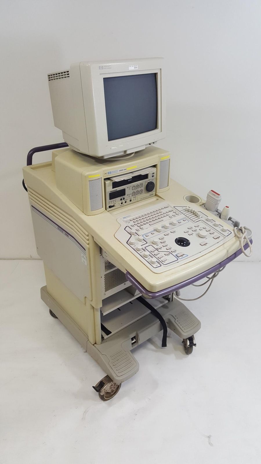 ultrasound machine vertical shot facing right