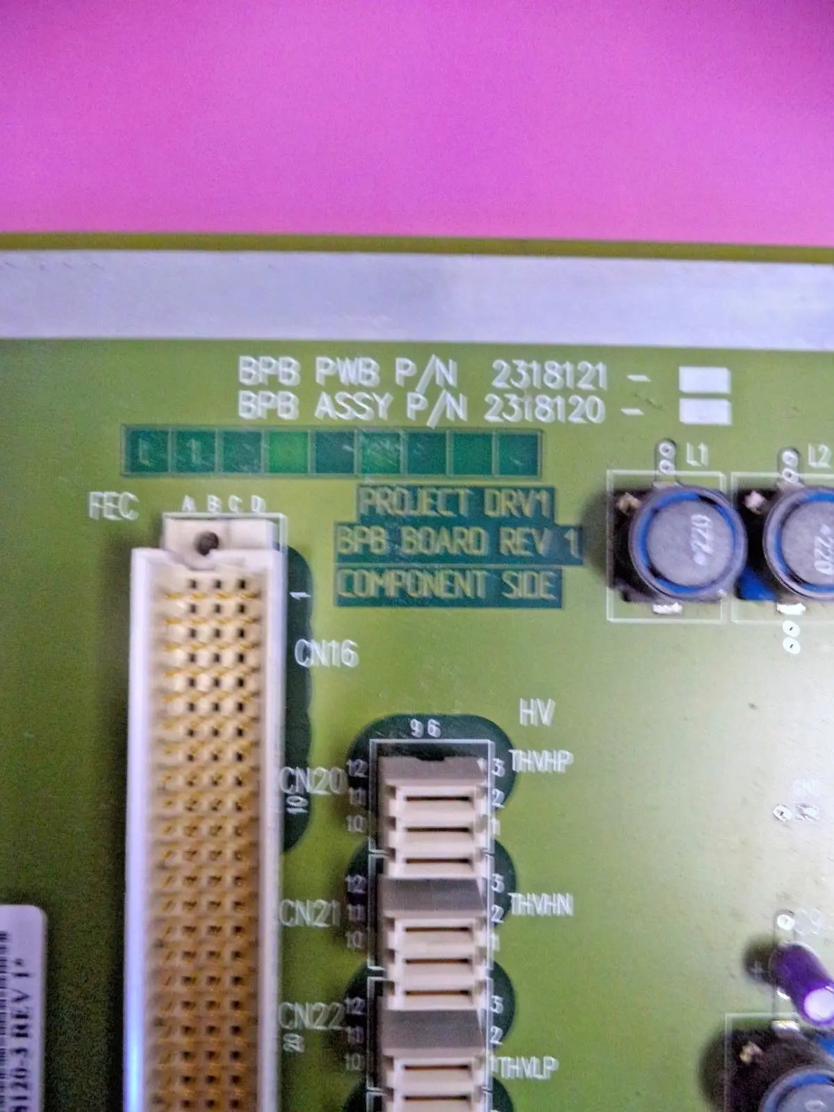 GE Logiq 3 Ultrasound Backplane Board (PN: 2318120-3) DIAGNOSTIC ULTRASOUND MACHINES FOR SALE