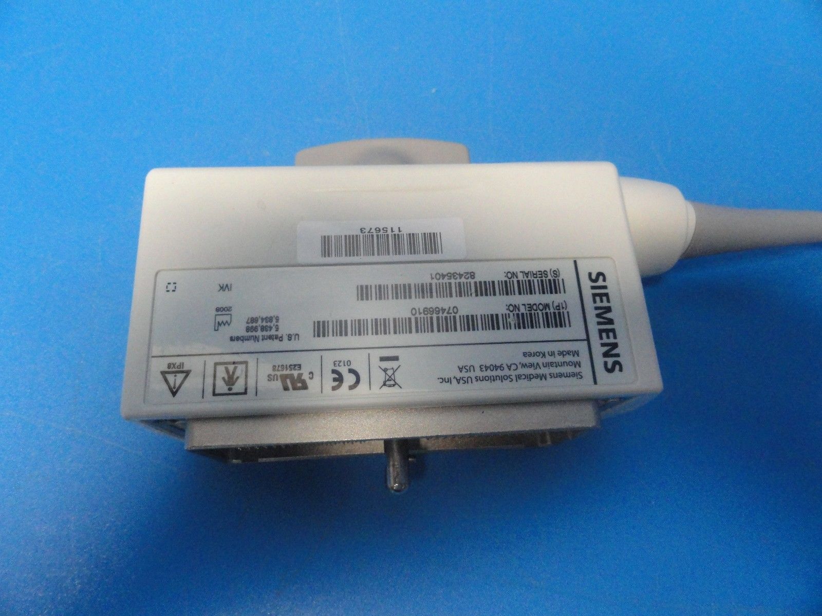 2008 Siemens Acuson Antares PH4-1 Frequency 4–1 MHz Ultrasound Probe (6831) DIAGNOSTIC ULTRASOUND MACHINES FOR SALE