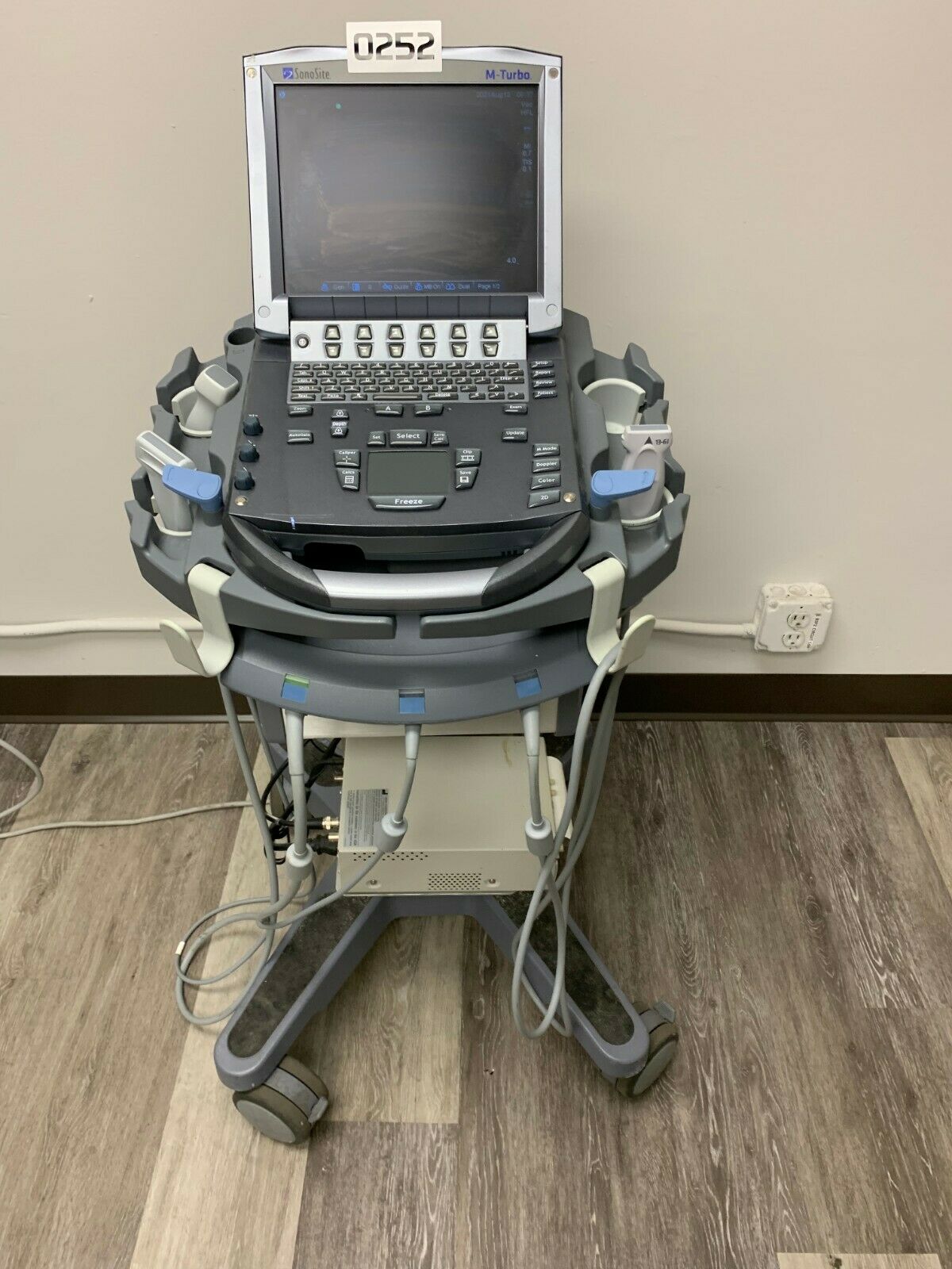 Refurbished 2008 Sonosite M-Turbo Ultrasound System with three probes and a stand – ECG Refurbished 2008 Sonosite M-Turbo Ultrasound System with three probes and a stand – ECG