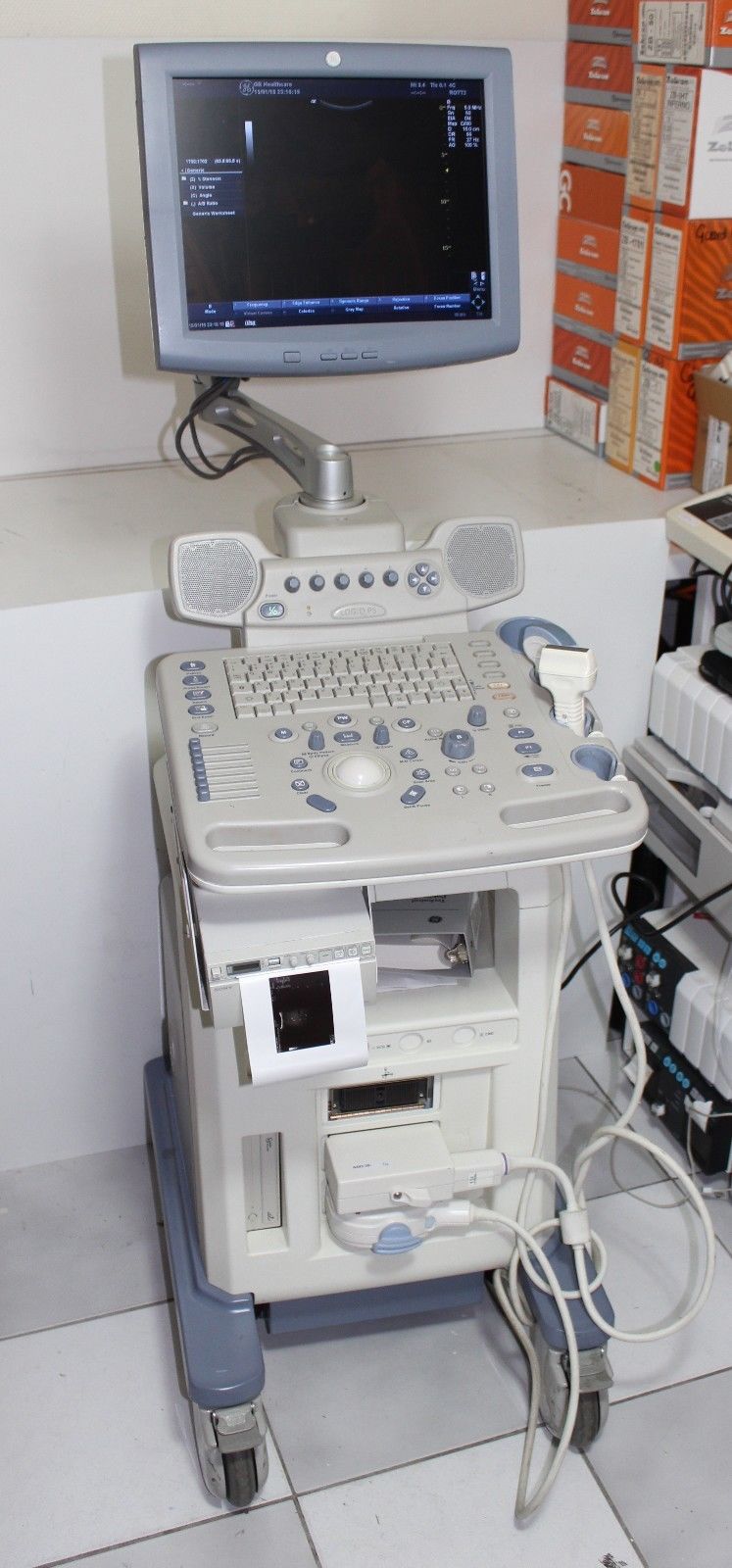 GE Logiq P5 Ultrasound System with 2 Probes DIAGNOSTIC ULTRASOUND MACHINES FOR SALE