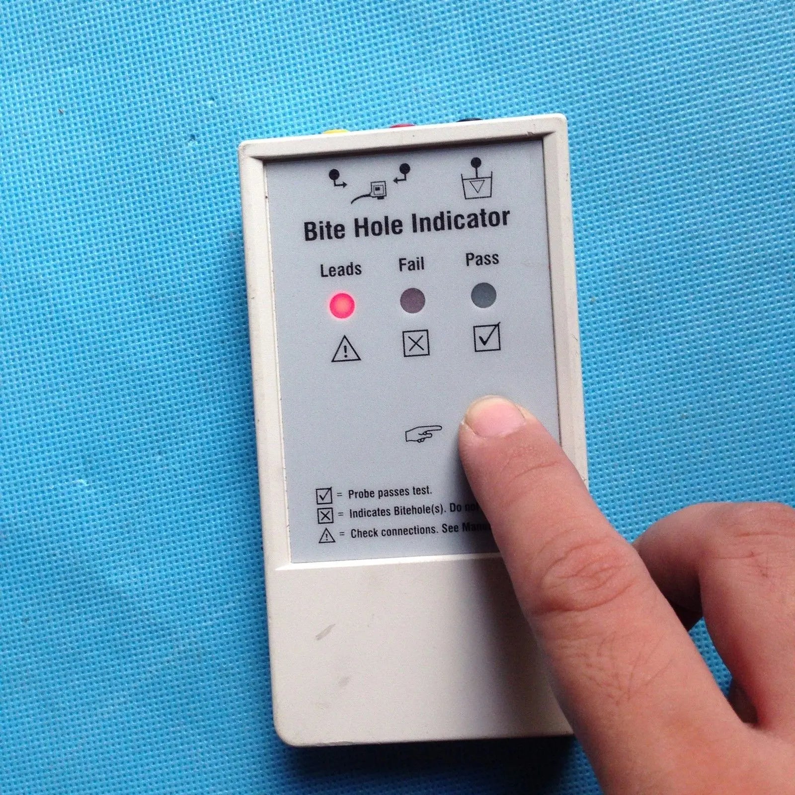 GE Medical Systems Ultrasound Tester Bite Hole Indicator KZ200800 AS-IS DIAGNOSTIC ULTRASOUND MACHINES FOR SALE