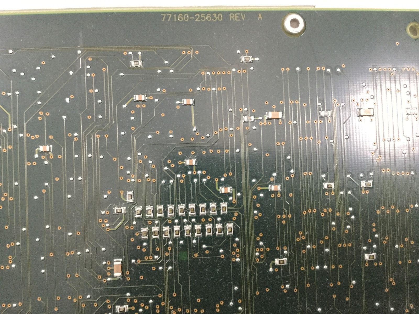a close up of a computer circuit board