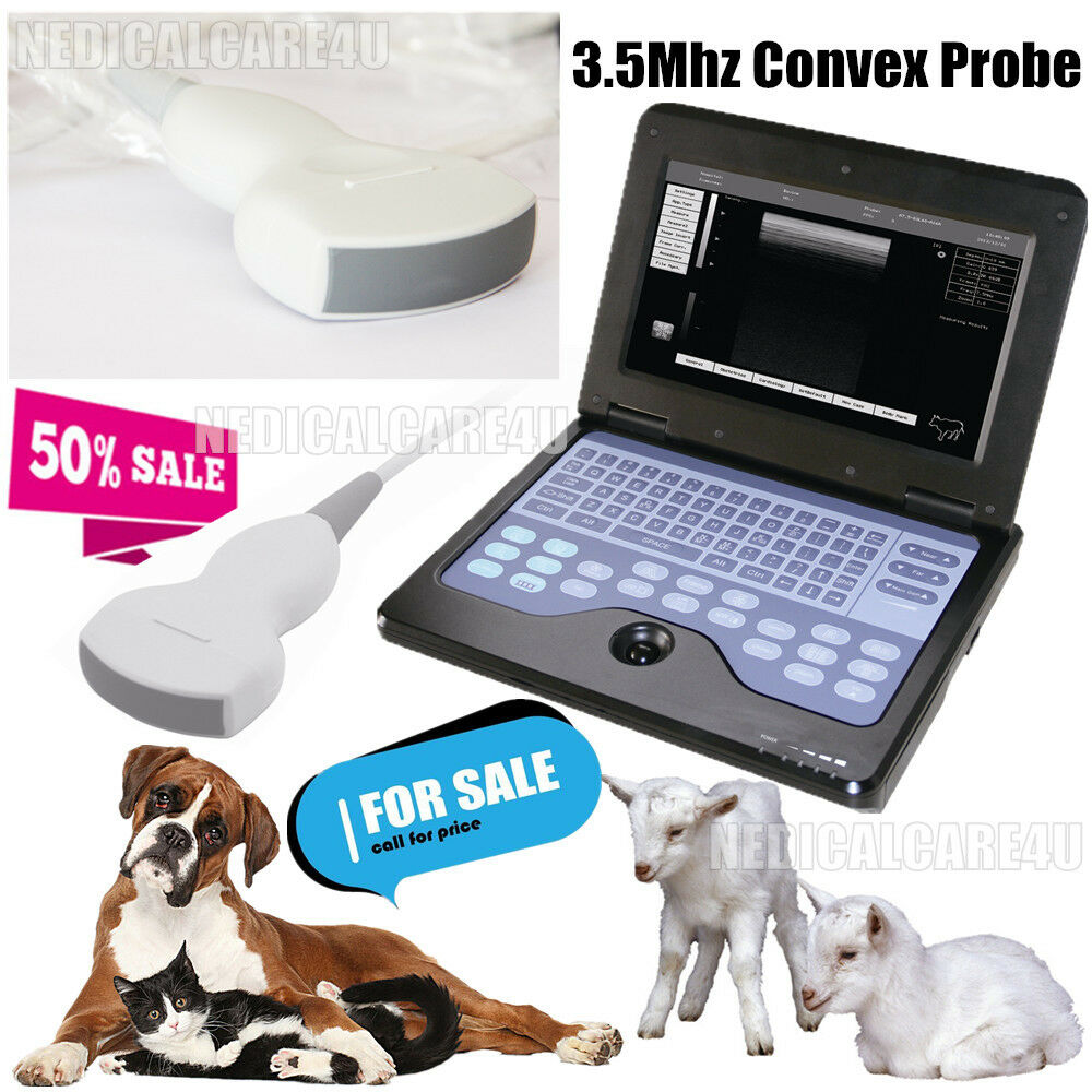 New Veterinary Laptop Machine Animal VET Ultrasound Scanner 3.5Mhz Convex Probe 670924011996 DIAGNOSTIC ULTRASOUND MACHINES FOR SALE