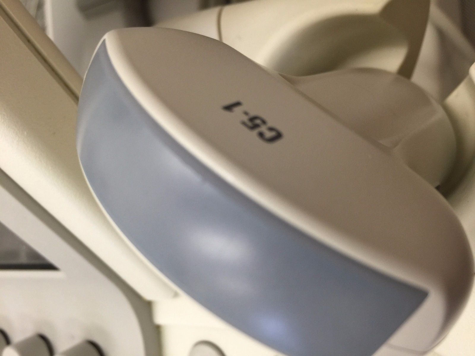 closeup probe head gray