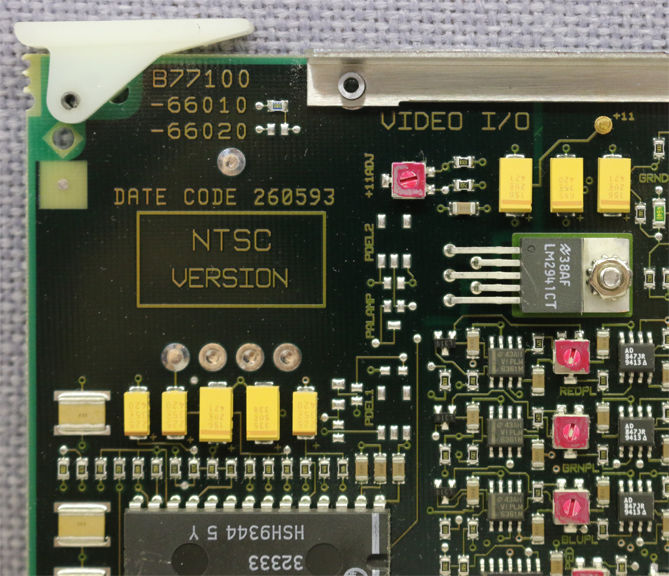 a close up of a printed circuit board