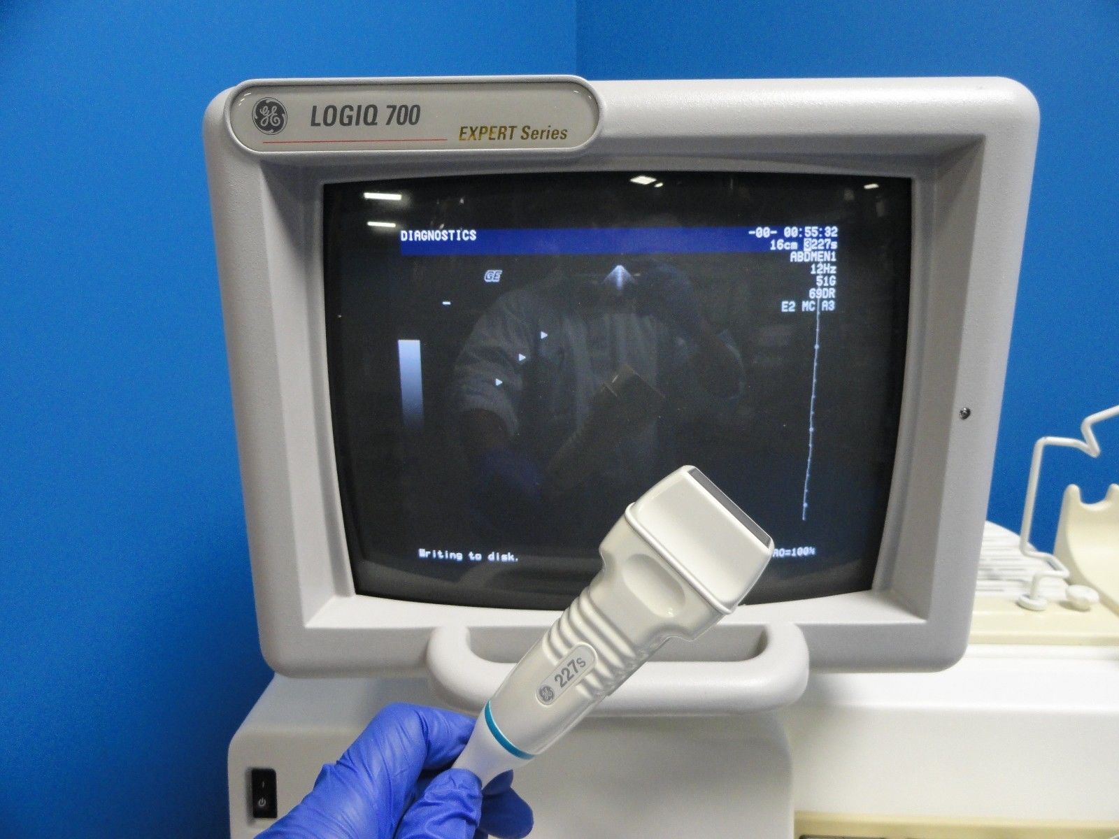 GE 227s P/N 2118743 Phased Array Sector Probe W/ Hook for GE Logiq 700 (8542) DIAGNOSTIC ULTRASOUND MACHINES FOR SALE