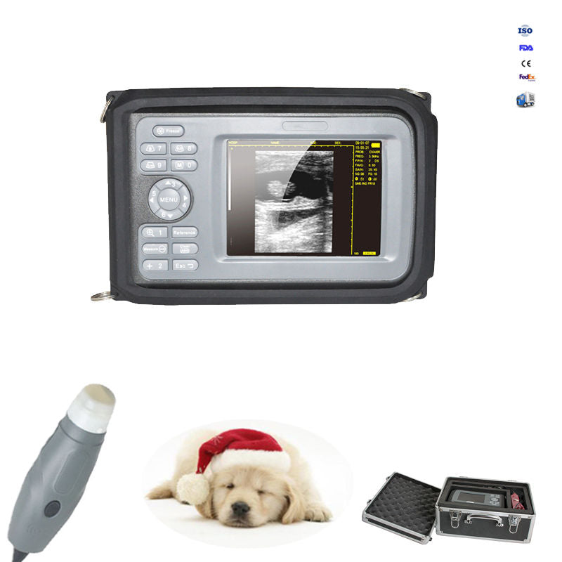 Veterinary Ultrasound Scanner VET Handscan + Probe,battery,Case,Rubber  protector 190891769923