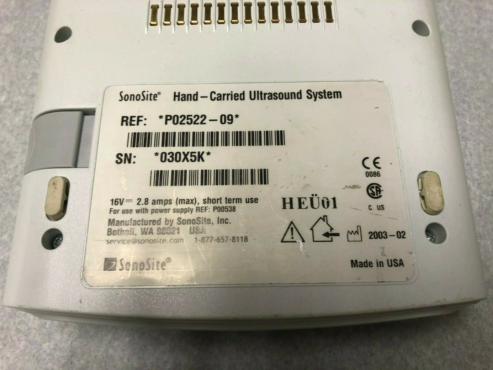 SonoSite 180 Ultrasound System DIAGNOSTIC ULTRASOUND MACHINES FOR SALE