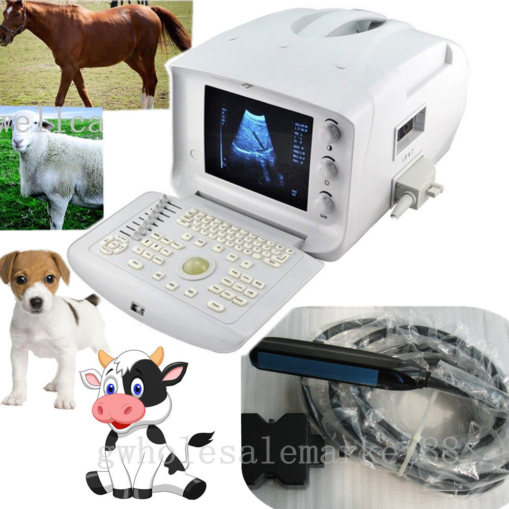 New Portable Vet Veterinary Ultrasound Scanner Machine + Rectal Probe + 3D Set DIAGNOSTIC ULTRASOUND MACHINES FOR SALE