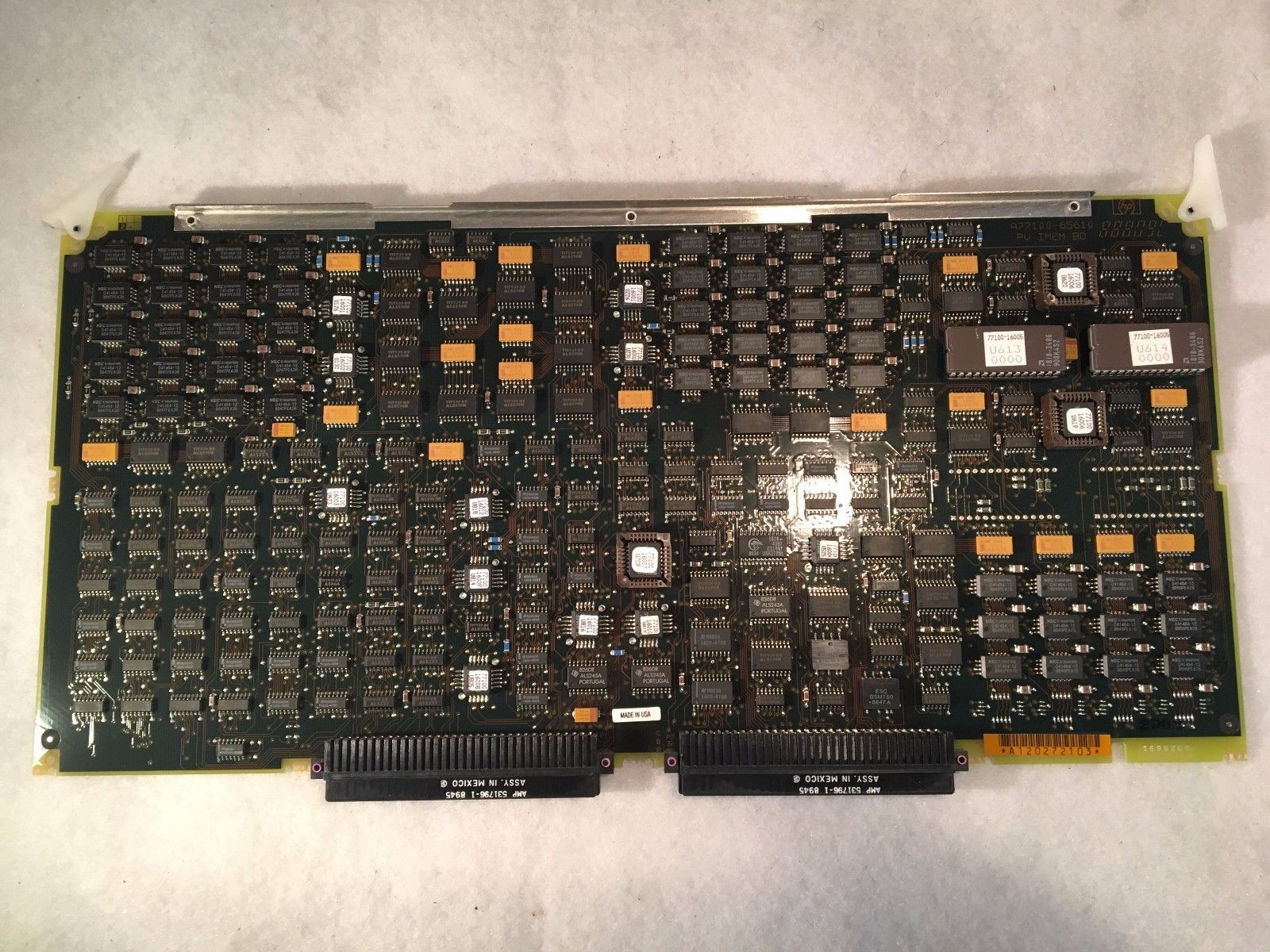 a close up of a computer keyboard on a white surface